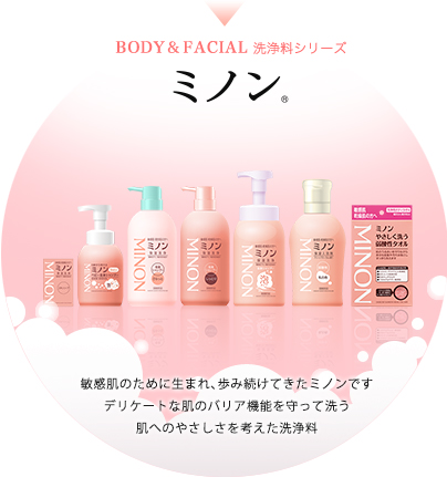 BODY＆FACIAL 洗浄料シリーズ　ミノン