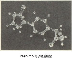 画像：ロキソニン分子構造模型