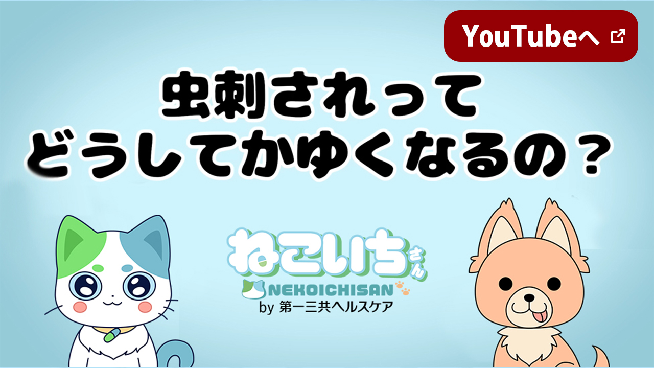 虫刺されってどうしてかゆくなるの？　YouTubeへ 新しいウインドウで開く