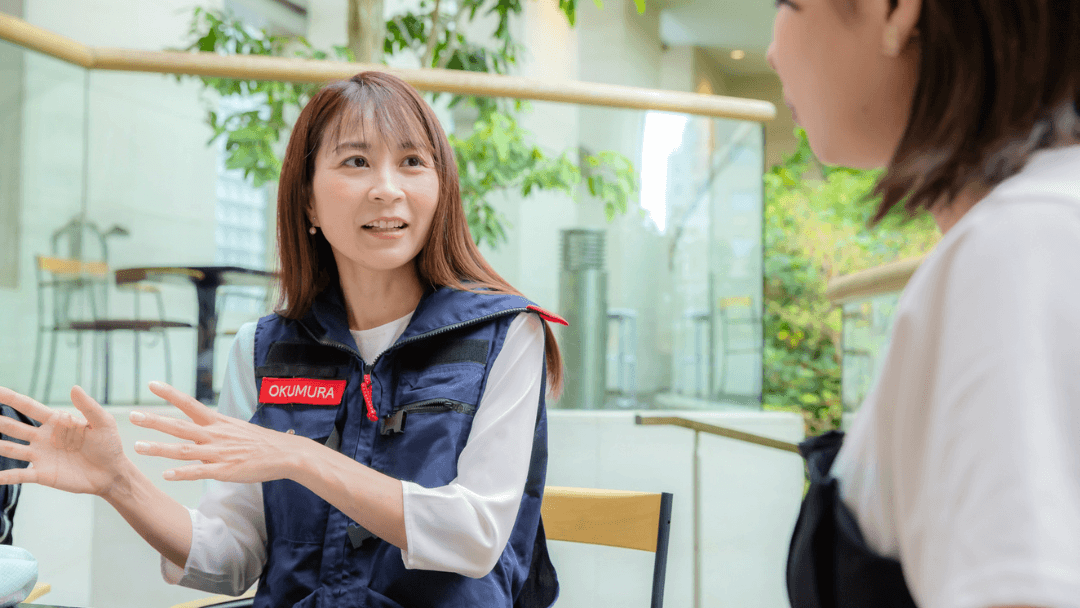 makoさんの質問に答える奥村さん