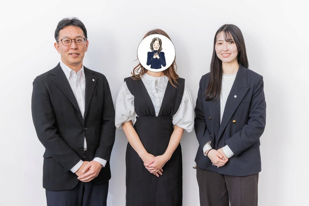 岩城純也さん、えり先生、中村美由希さんの3ショット