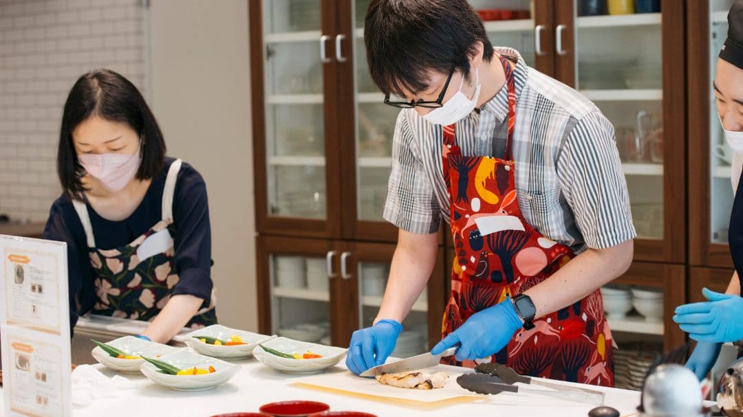 料理教室に参加した男性