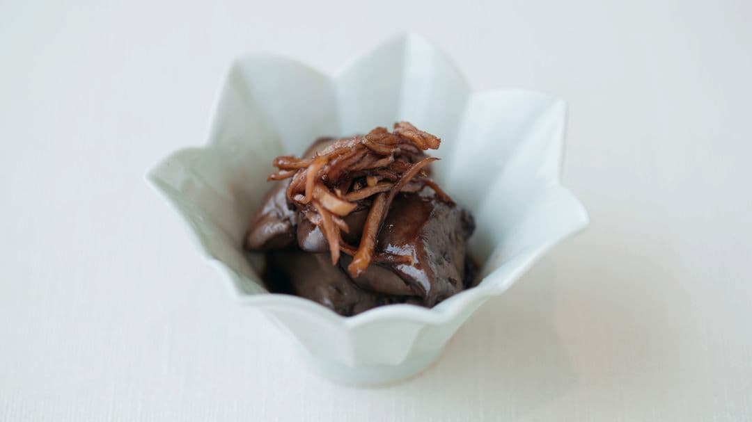 鷄レバー赤ワインしょうが煮