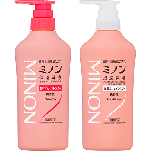 ミノン 薬用ヘアシャンプー・ミノン 薬用コンディショナー