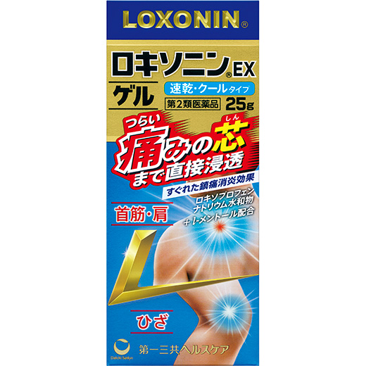 写真：ロキソニンEXゲルのパッケージ