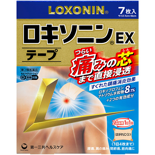 写真:ロキソニンEXテープのパッケージ