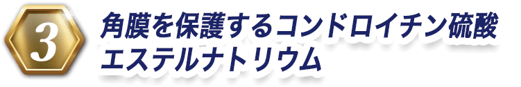 3 角膜を保護するコンドロイチン硫酸エステルナトリウム