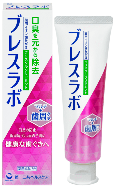 ブレスラボ マルチ＋歯周ケア クリスタルクリアミント