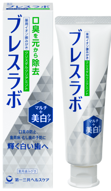 ブレスラボ マルチ＋美白ケア クリスタルクリアミント