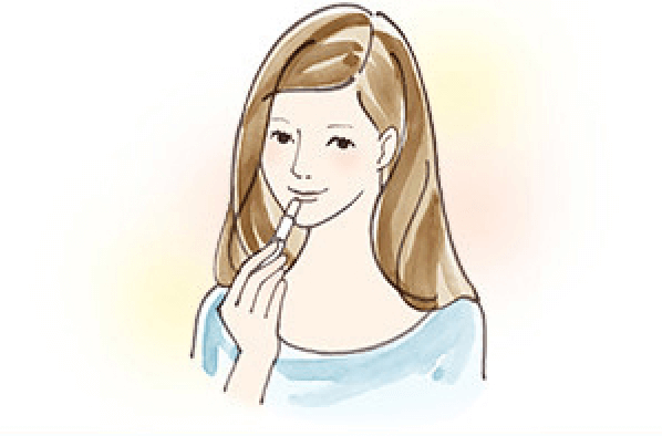 乾燥の気になる唇に1日に数回適量を塗ってご使用ください。 イメージ