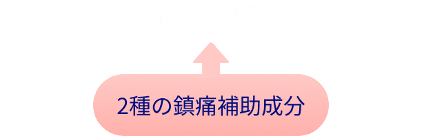 2種の鎮痛補助成分→筋肉の緊張