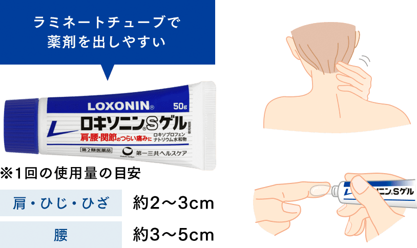 ラミネートチューブで薬剤を出しやすい