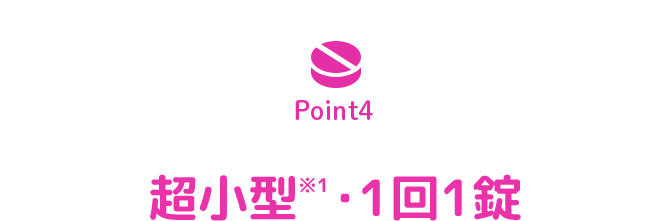 POINT4 超小型※1・1回1錠