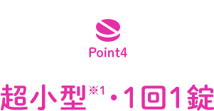 POINT4 超小型※1・1回1錠