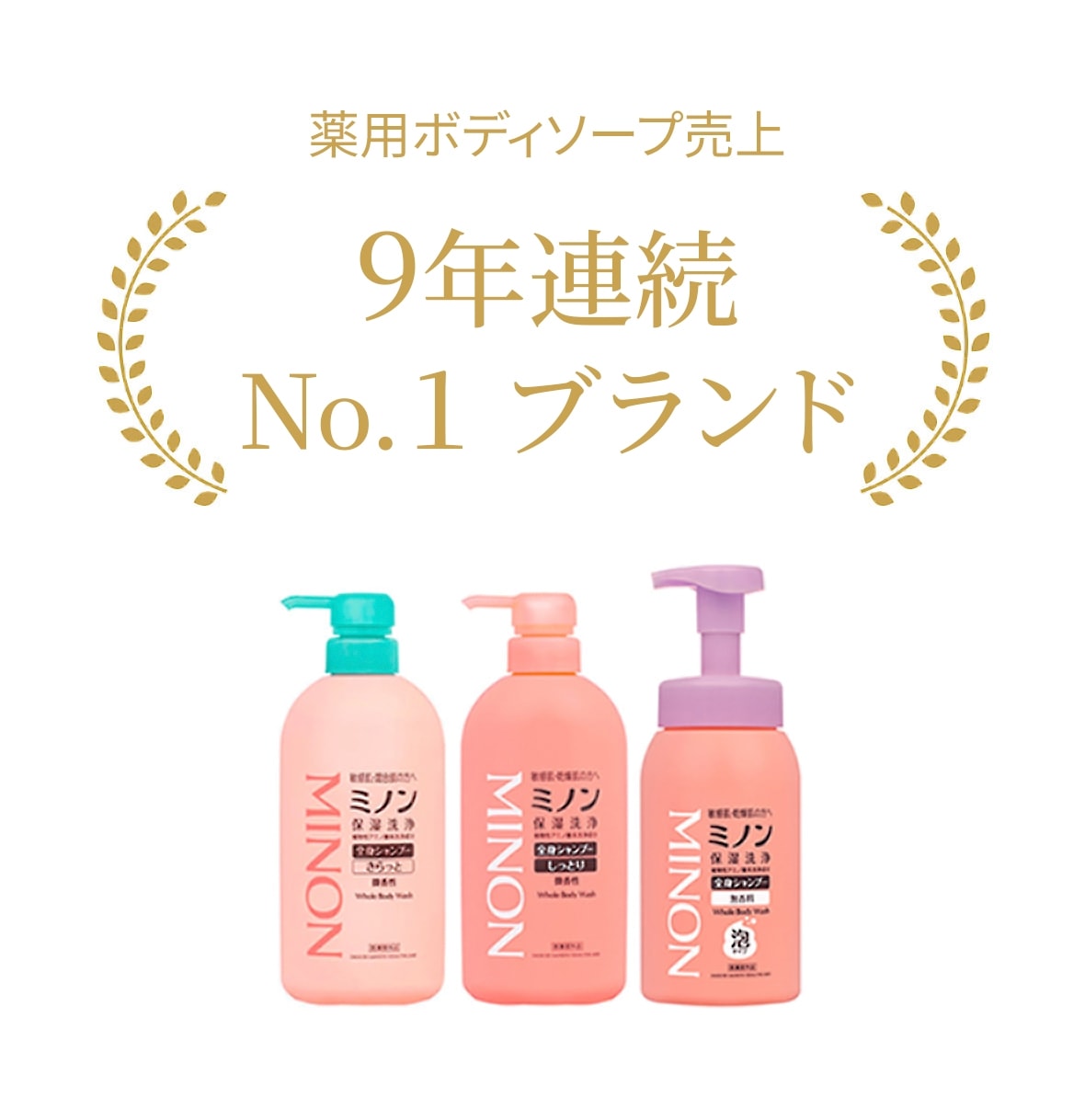 薬用ボディソープ売上 4年連続 No.1 ブランド