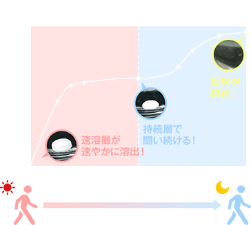 溶出試験の結果グラフ