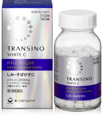 トランシーノ ホワイトCプレミアム(180錠)商品パッケージ