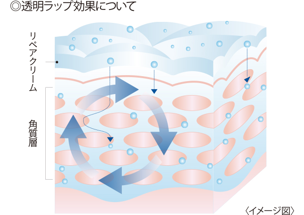 透明ラップ効果について