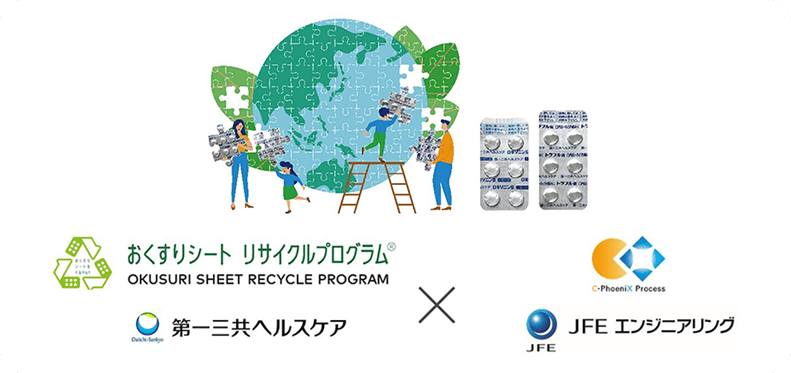 おくすりシートリサイクルプログラム 第一三共ヘルスケア×JEFエンジニアリング